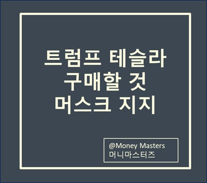 <b>트럼프 테슬라 구매</b>할 것 (ft.일론머스크)