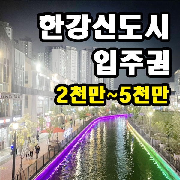  한강신도시 서울 아파트 입주권 - 현대 정주영회장 소유했던 물건 !
