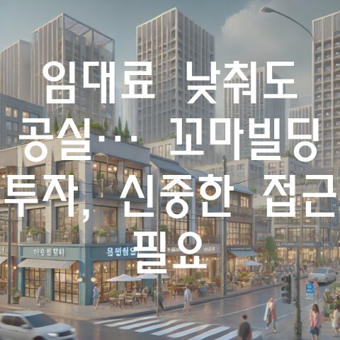  임대료 낮춰도 공실… 꼬마빌딩 투자, 이제는 신중한 접근 필요