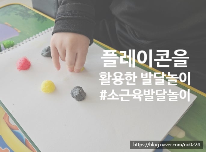 [소근육발달] 플레이콘을 활용한 소근육발달 놀이_자르고 붙이고 누르고