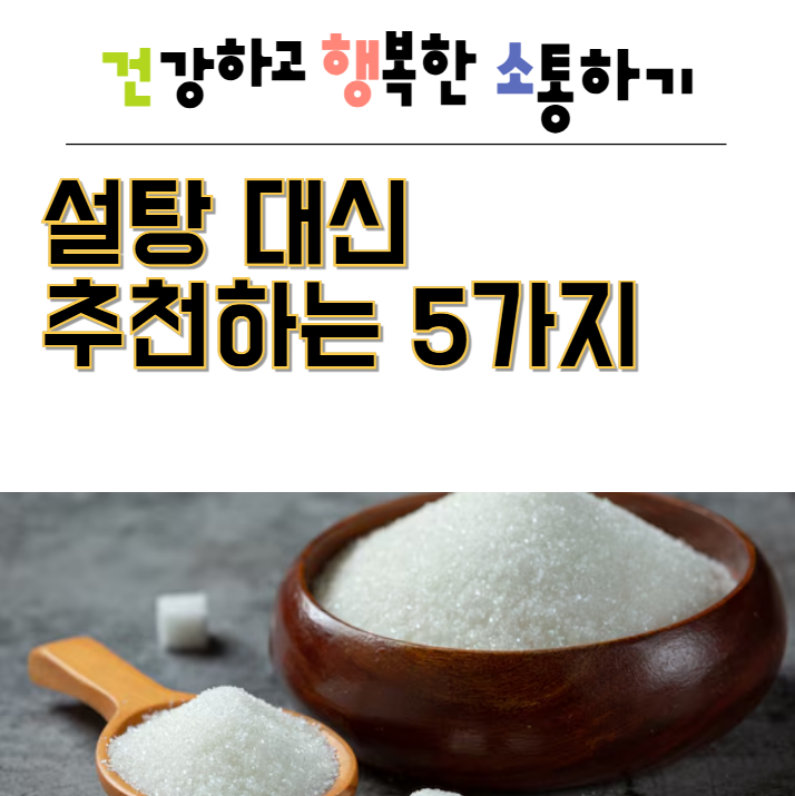  설탕 대신 추천하는 5가지