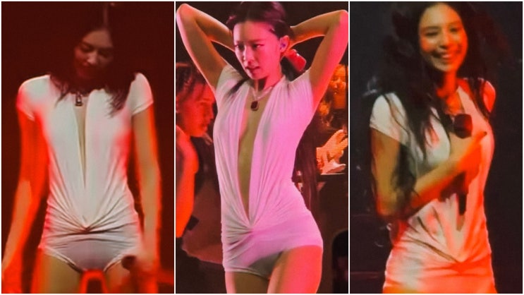  제니 미국 콘서트 노출 패션, 예술인가? 논란인가?