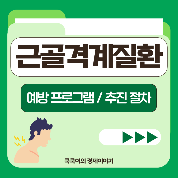  근골격계질환 예방 프로그램 추진 절차 순서