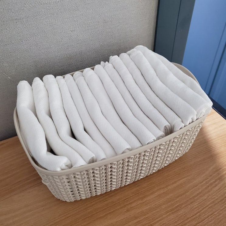  사춘기 여학생이 있는 집_새학기 시작! 수건 부족 해결법(순면 손수건)