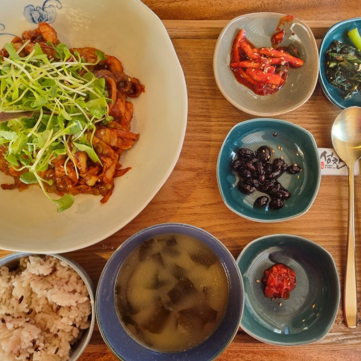  동탄 한식맛집 진수성찬 불맛쭈꾸미 한상