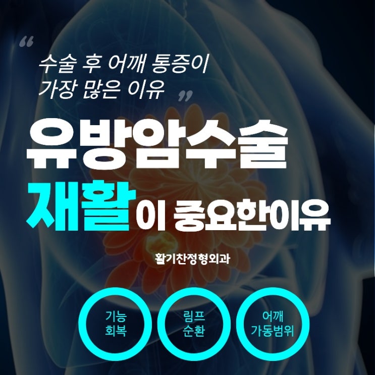  은평구도수치료, 유방암 수술 후 어깨 통증 재활
