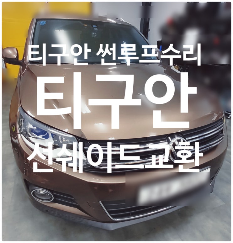  진주 썬루프수리 티구안썬루프수리 티구안햇빛가리개늘어짐