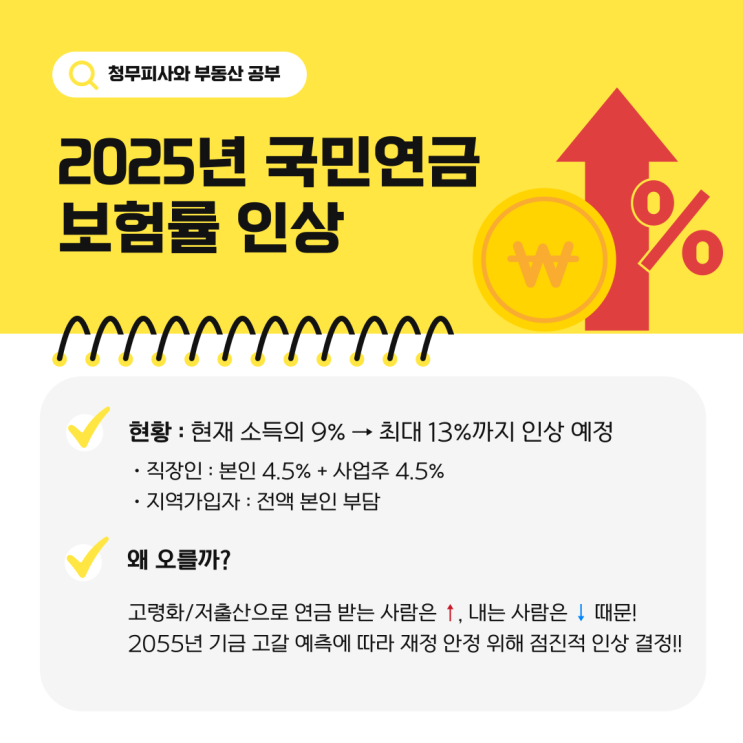  2025년 국민연금 인상률 체납연체 불이익 납부예외까지