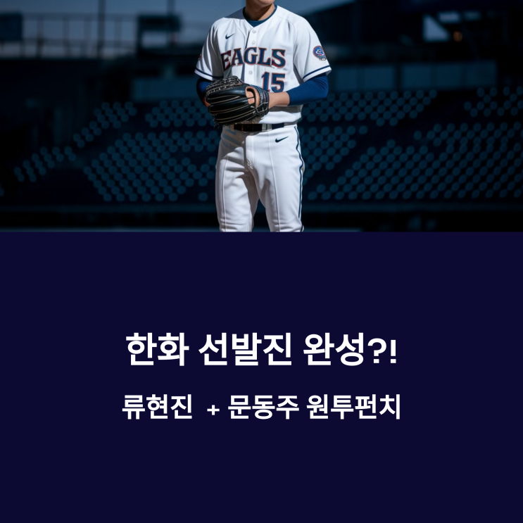<b>한화</b> 선발진 완성? 류현진+문동주 <b>원투펀치</b>