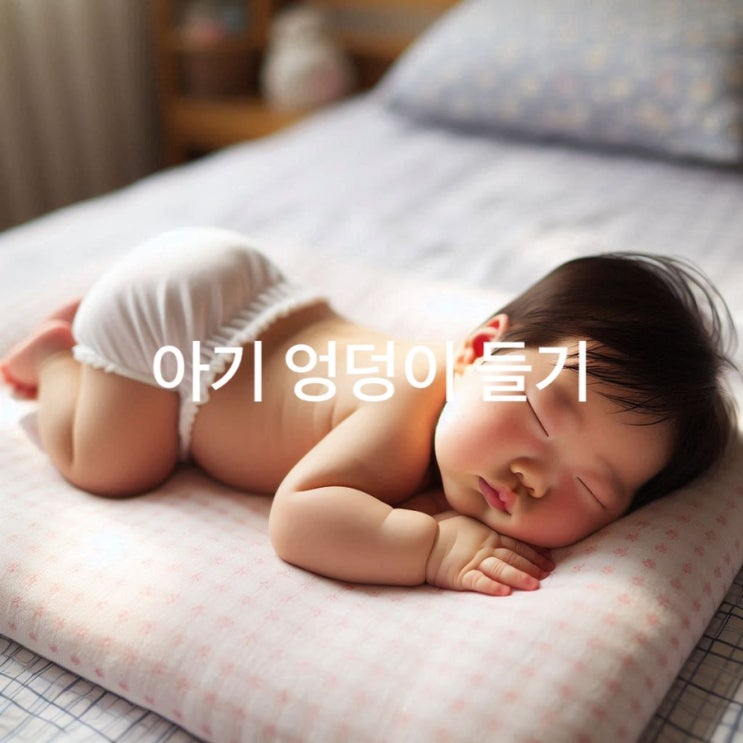  아기들이 자기 전에 엉덩이를 드는 이유는?