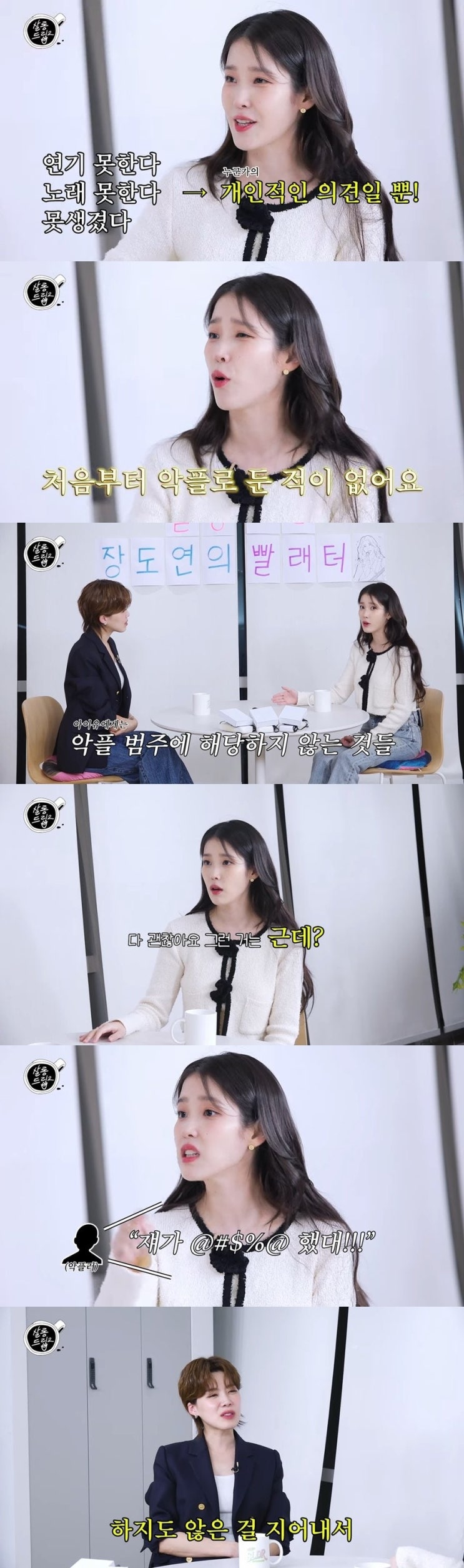아이유가 생각하는 악플의 기준 아이유가 생각하는 악플의 기준