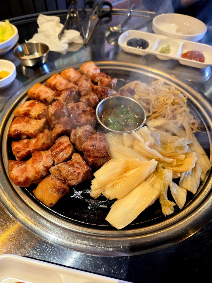 진주 하대동 고기집 목살 삼겹살 맛집 가마이