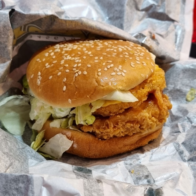 [햄버거] KFC 징거타워버거 세트 맛 후기