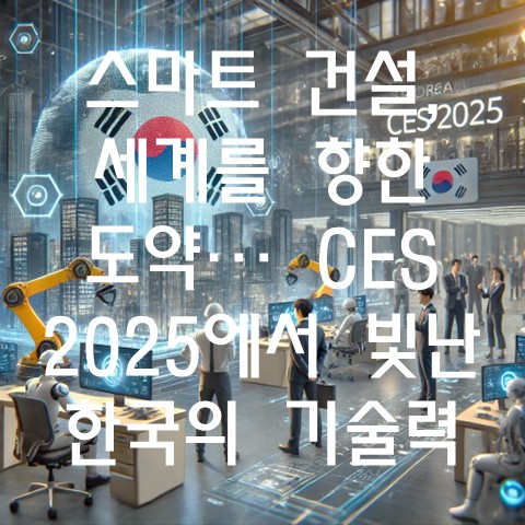  스마트 건설, 세계를 향한 도약… CES 2025에서 빛난 한국의 기술력