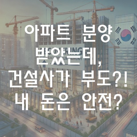  아파트 분양 받았는데, 건설사가 부도?! 내 돈은 안전할까?