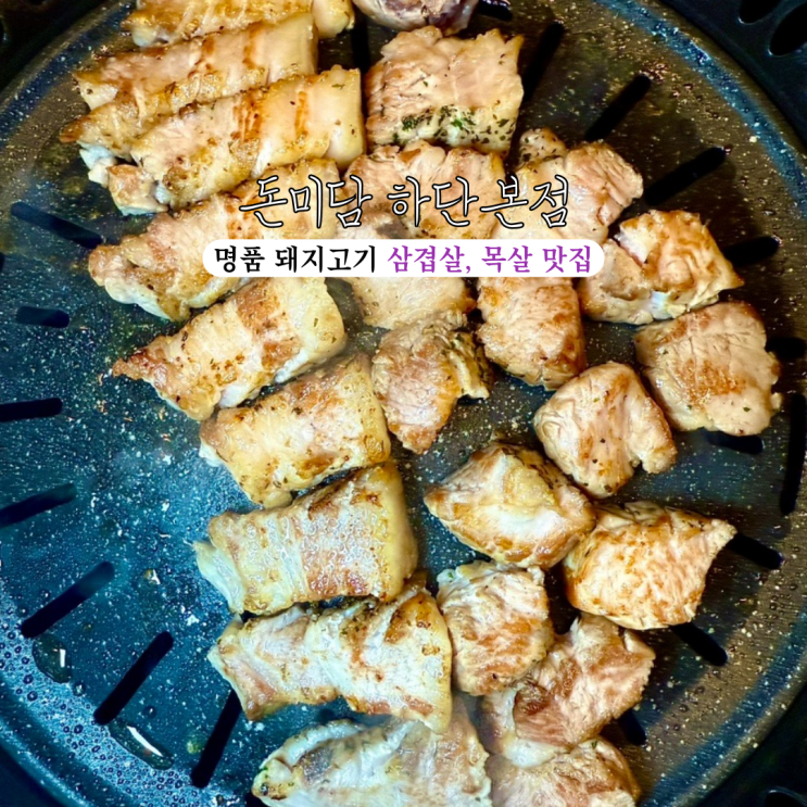  하단맛집 돈미담하단본점 : 명품돼지고기 삼겹살, 목살 최고의 맛  [부산 하단]