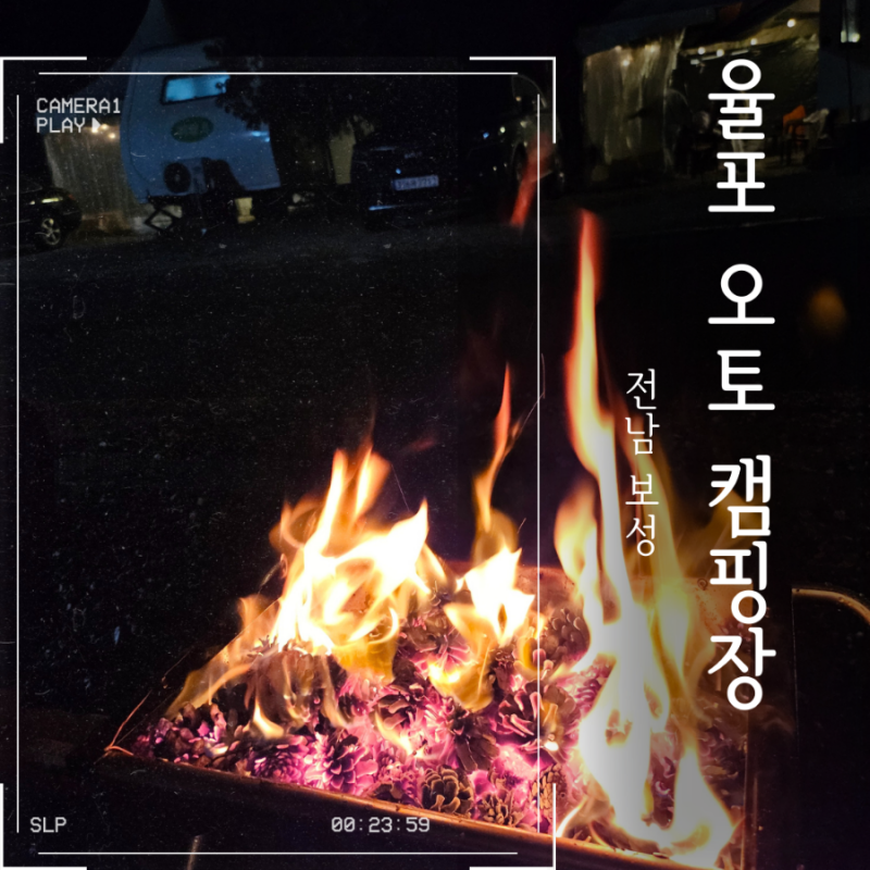 노지캠핑장과 해수욕장이 함께있는 보성캠핑장 (보성 율포 오토 캠핑장)