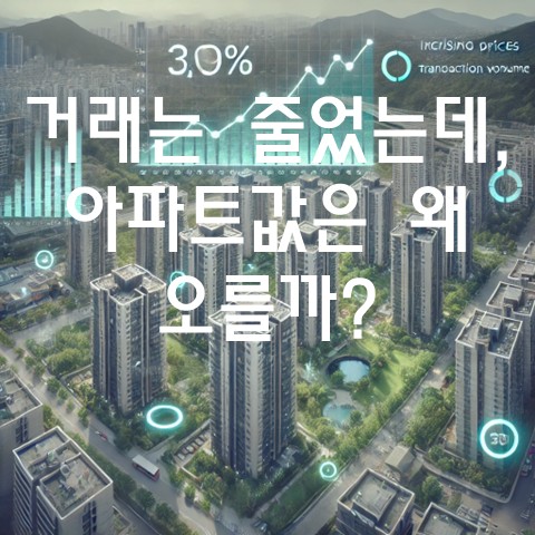  거래는 줄었는데, 아파트값은 왜 오를까?