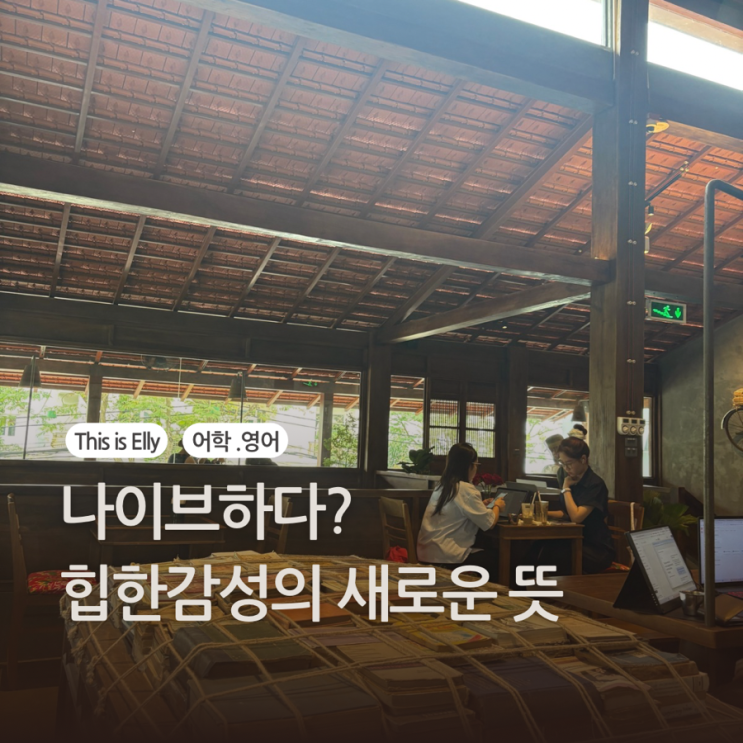  나이브하다? 힙한 감성의 새로운 뜻! 원어민이 자주 쓰는 생활 영어 표현까지