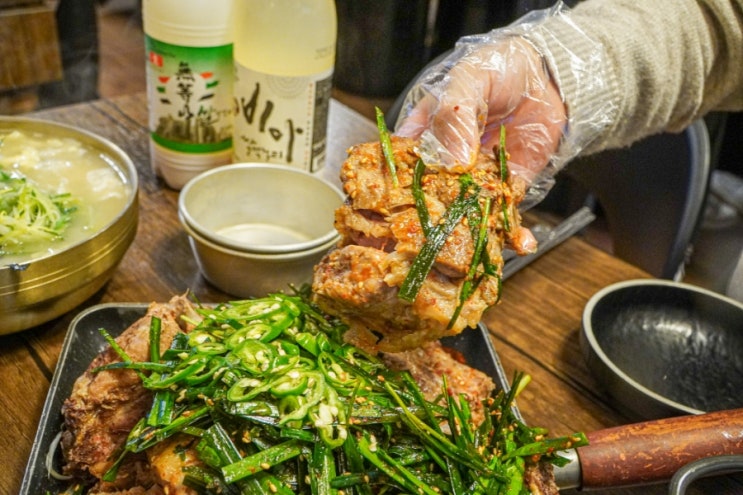  전라도 광주 고기 맛집 뼈칼집 담백한 등뼈수육 후기
