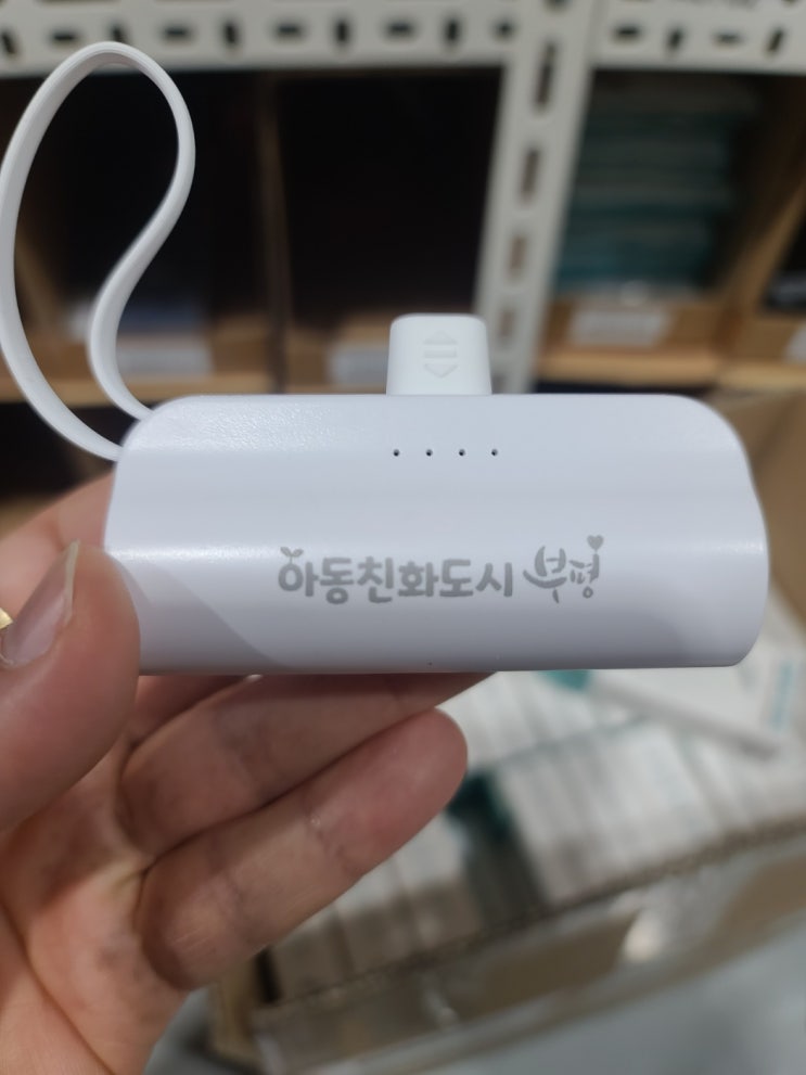  기업 판촉물 제작, 인쇄 각인 포장 가능 모노기프트 이담 푸딩 도킹형 보조배터리 2way1 5000 C TO 8