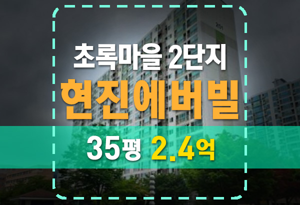  대전 복수동 초록마을2단지 현진에버빌 경매 분석