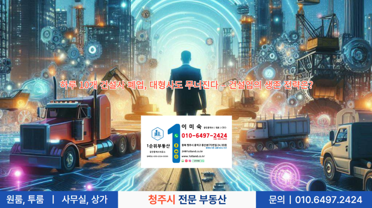  하루 10개 건설사 폐업, 대형사도 무너진다 – 건설업의 생존 전략은?
