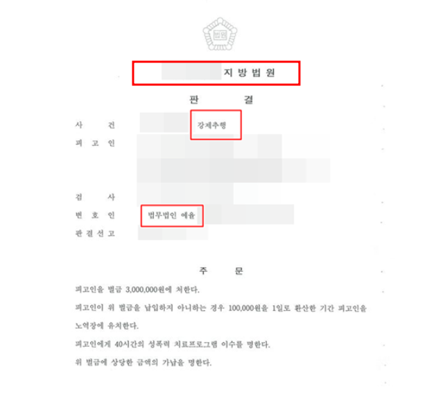 가처분취소청구 해결사례 결론 전부인용