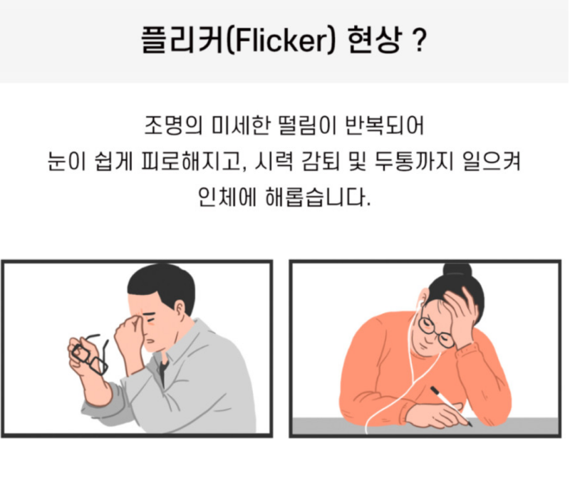 LED 플리커 프리 조명 뜻과 중요성까지~!!
