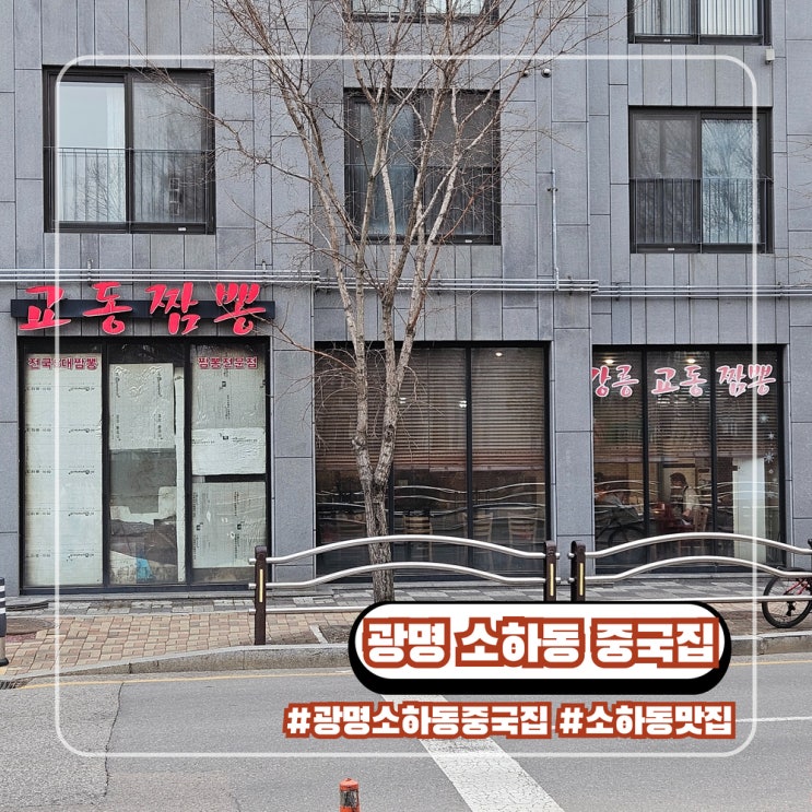  광명 소하동 중국집 교동짬뽕 동네 맛집 주차 가능 방문 후기