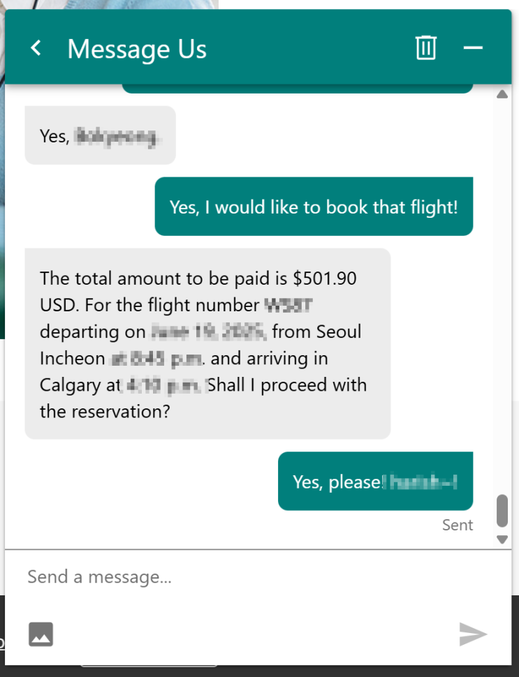  캐나다 워홀 준비, 웨스트 젯 West jet 예매 후기