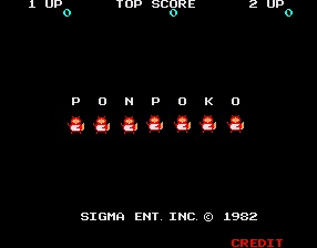  오락실 게임 기판 너구리 Ponpoko