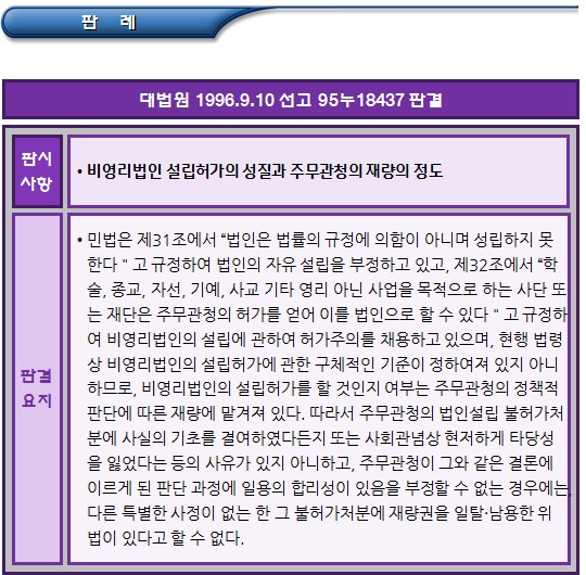 비영리(공익)법인 설립허가 검토사항 비영리(공익)법인 설립허가 검토사항