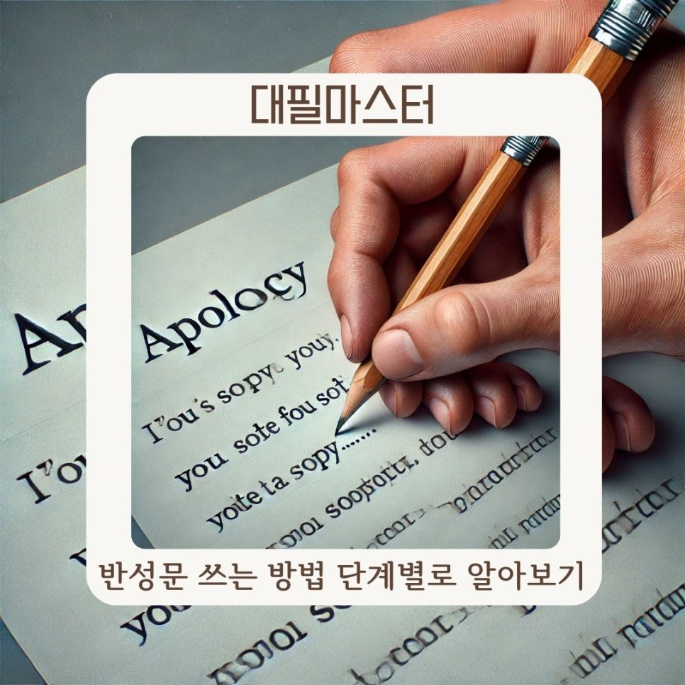 반성문 쓰는 방법, 단계별로 알아보기