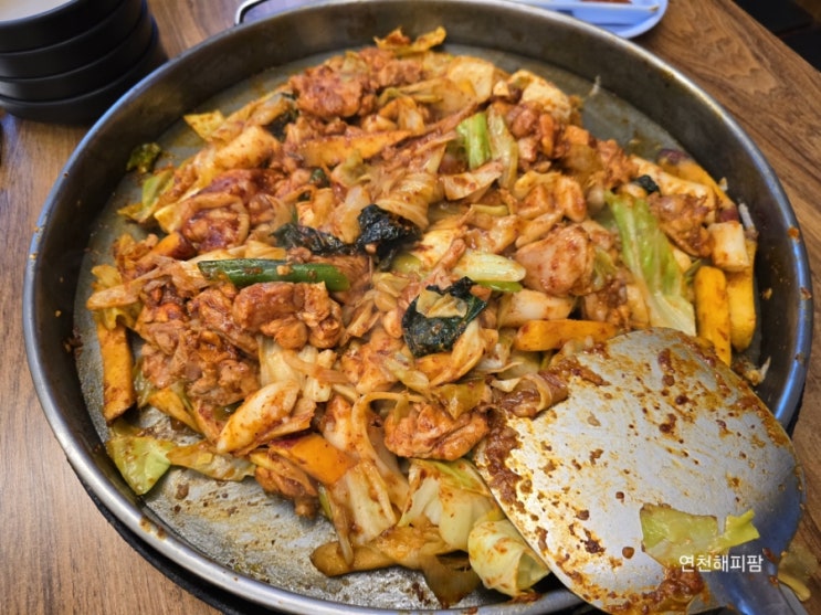  춘천맛집 통나무집 닭갈비 본점 1호점 수제돈까스