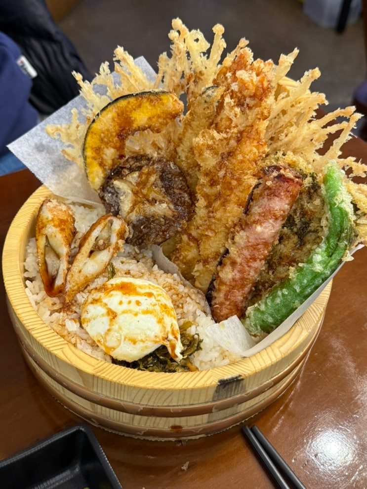  연남동 맛집 저스트텐동 매운맛 후기!