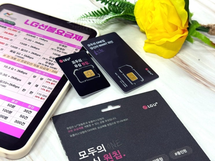  모두의 원칩 편의점 구입 후 개통 절차
