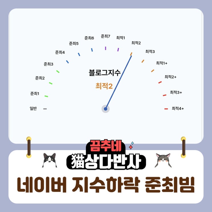  네이버 블로그 지수하락 준최빔 4일간의 기록