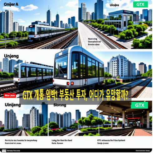  GTX 개통 임박! 부동산 투자, 어디가 유망할까?