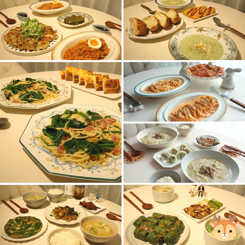 일주일 6만 원 대 식비 외식 부럽지 않은 저녁메뉴추천이 가득한 집밥 주간밥상 식단표 간단....