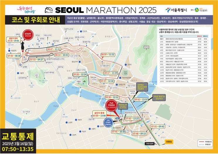 2025 서울마라톤대회 개최...도심권 통과로 교통혼잡 예상 [한국철도일보]