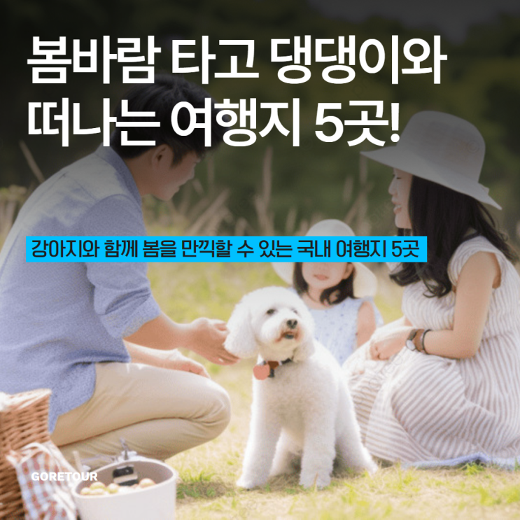  봄바람 타고 댕댕이와 떠나는 여행지 5곳!