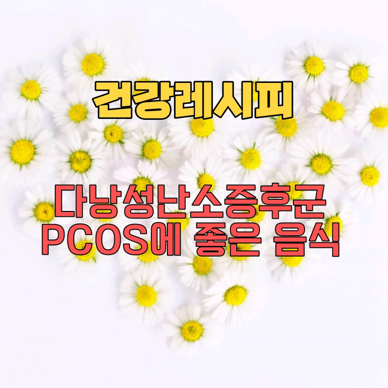 [건강레시피] 다낭성 난소 증후군 PCOS 에 좋은 음식과 활용 레시피