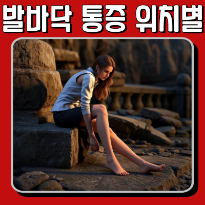 발바닥 통증 원인별 위치 정리! 어디가 아픈지 체크하세요