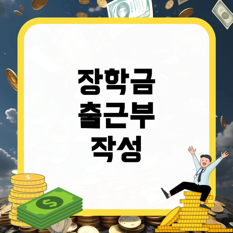 2025년 근로장학금, 출근부 작성 꿀팁과 유의사항