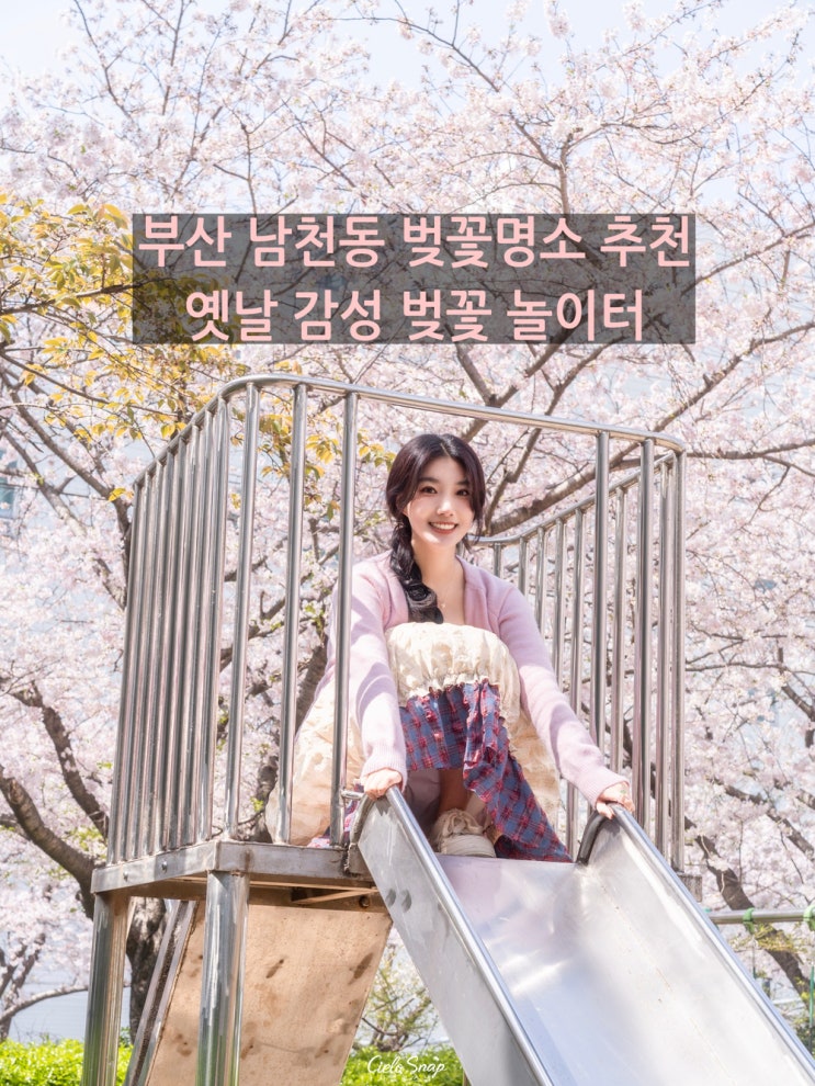  부산 벚꽃 명소 남천동 놀이터 스냅작가 추천