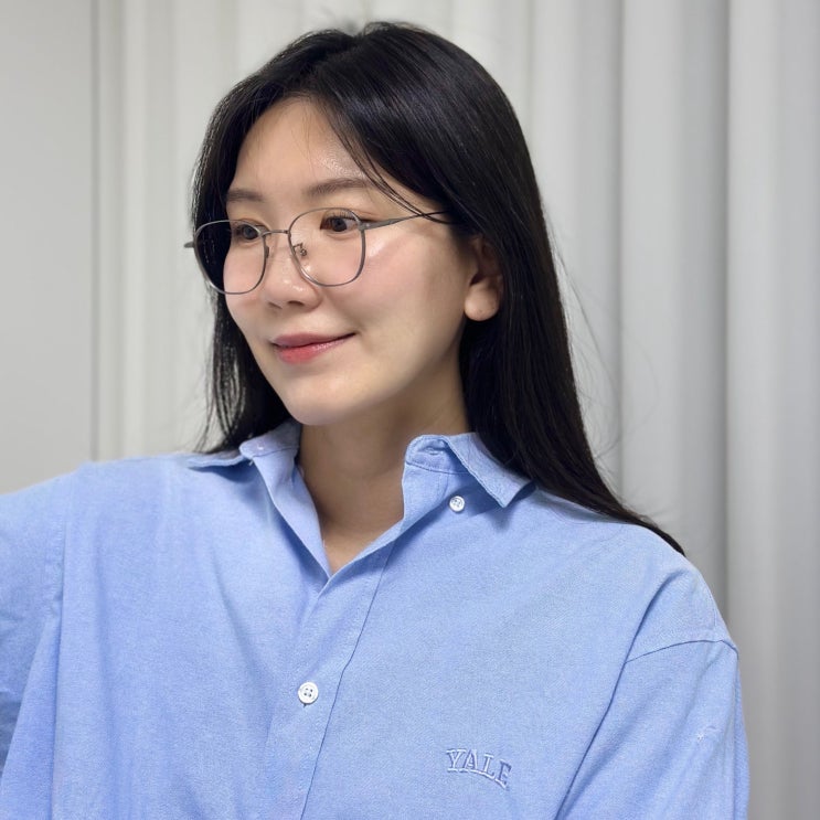  긱시크 메탈 여자 안경 아디제 라군, 긴얼굴 착용 후기