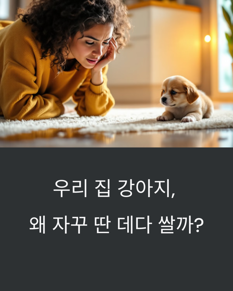  우리 집 강아지, 왜 자꾸 딴 데다 쌀까? 배변 문제 완벽 해결!