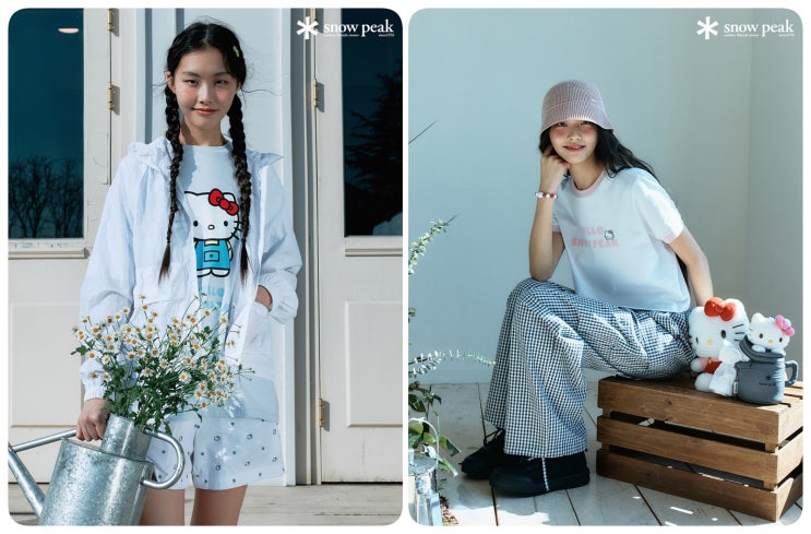 피플게이트 : 스노우피크 어패럴(SNOWPEAK)과 헬로키티(Hello Kitty) 콜라보레이션 컬렉션 론칭