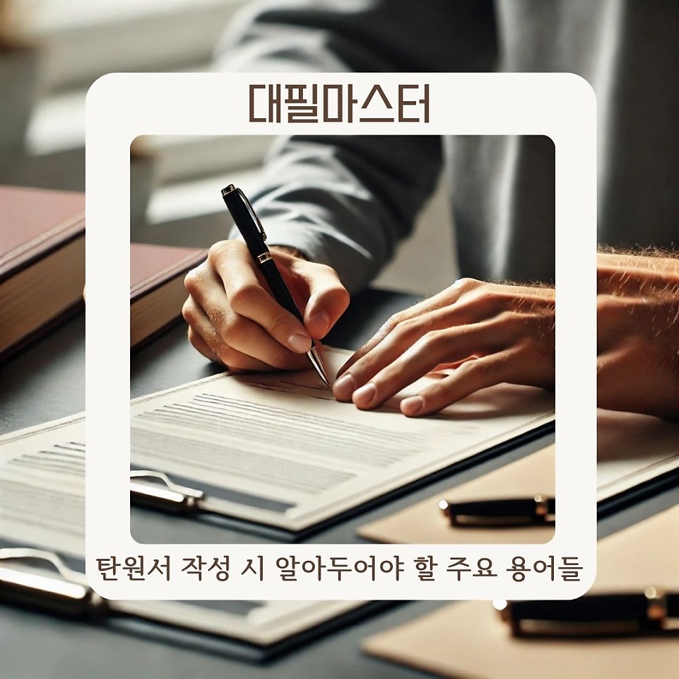 탄원서 작성 시 알아두어야 할 주요 용어들